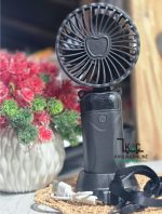 Mini Handheld Foldable Fan with Digital Display – USB Charging Portable Cooling Fan - Image 4